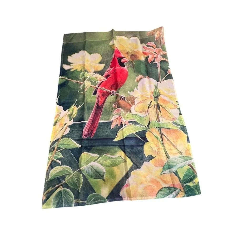 Better Homes Large Decorative Flag Cardinal in‎ Blossoms Spring Theme outdoors